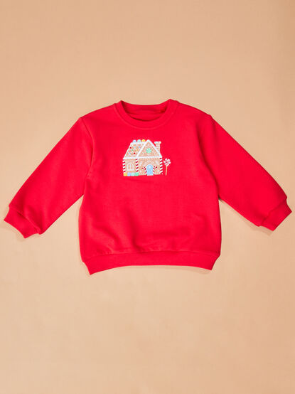 Gingerbread Bow Top and Pants Toddler Set - TULLABEE