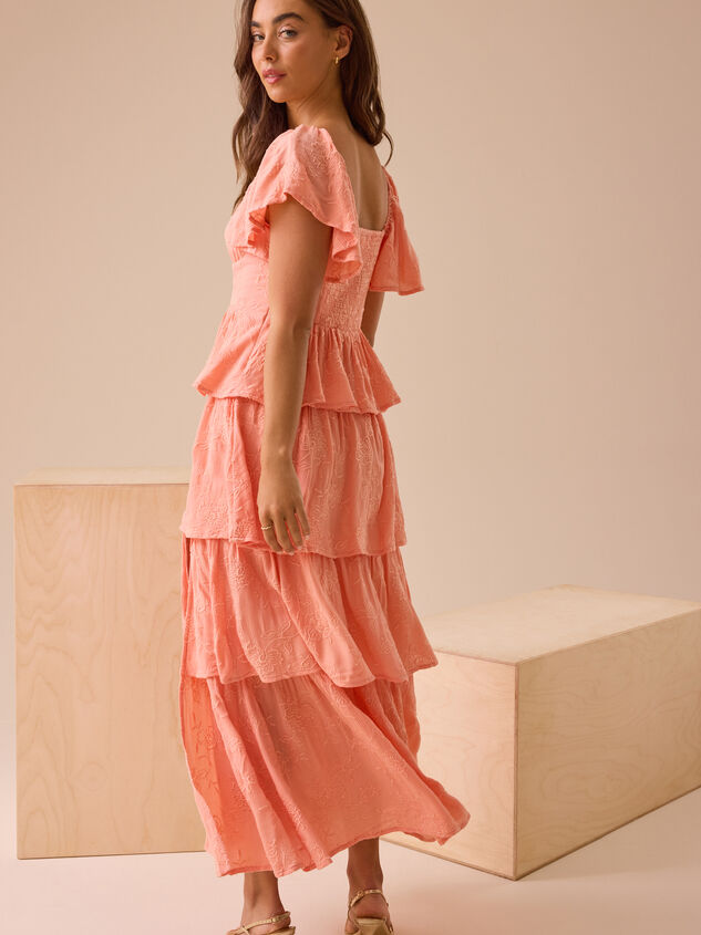 Roxanne Layered Maxi Dress Detail 6 - TULLABEE