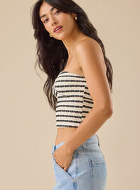 Kimmy Twist Front Tube Top Detail 5 - TULLABEE