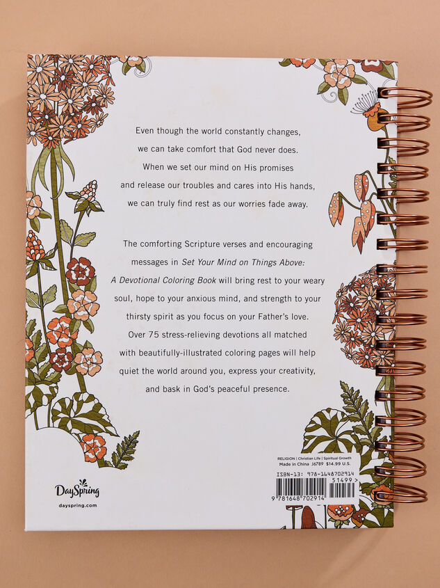 Set Your Mind on Things Above: A Devotional Coloring Book Detail 3 - TULLABEE