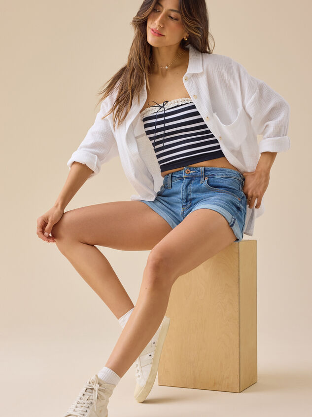 Joely Denim Shorts - TULLABEE