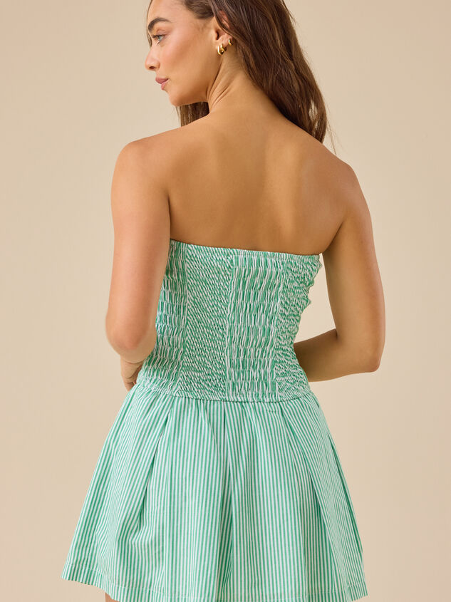 Leila Smocked Mini Dress Detail 4 - TULLABEE