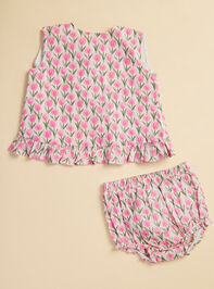 Kaeli Peony Top and Bloomer Set Detail 2 - TULLABEE
