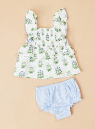 Mariella Floral Tank and Bloomer Set by Mudpie Detail 2 - TULLABEE