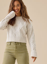 Everley Chenille Cable Sweater - TULLABEE