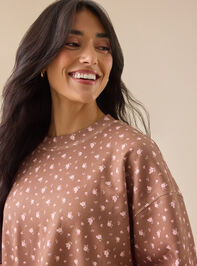 Alessia Floral Mama Sweatshirt Detail 3 - TULLABEE