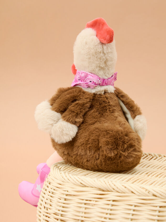 Cowgirl Chicken Plush Detail 2 - TULLABEE