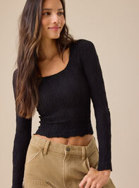 Blaire Seamless Floral Long Sleeve Cami - TULLABEE