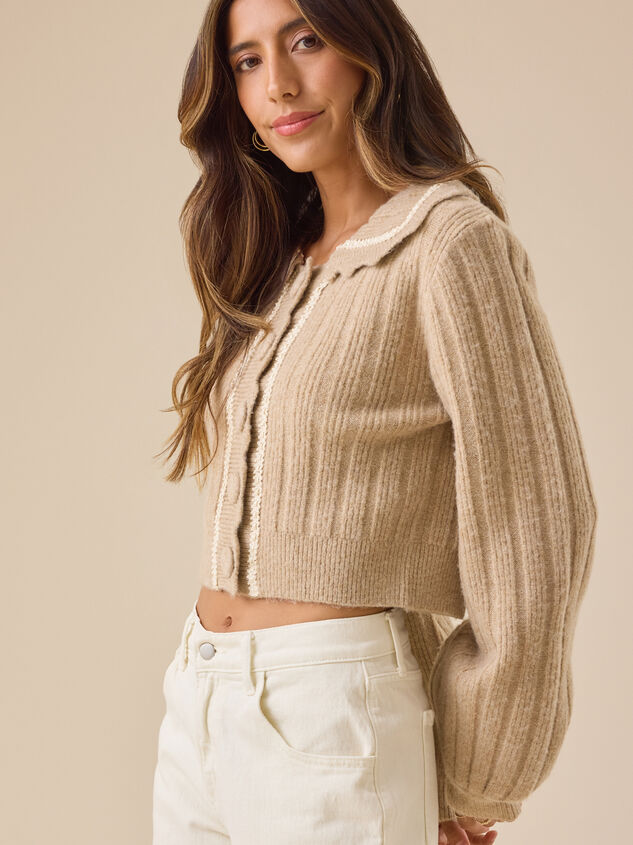 Parker Scalloped Cardigan Detail 4 - TULLABEE