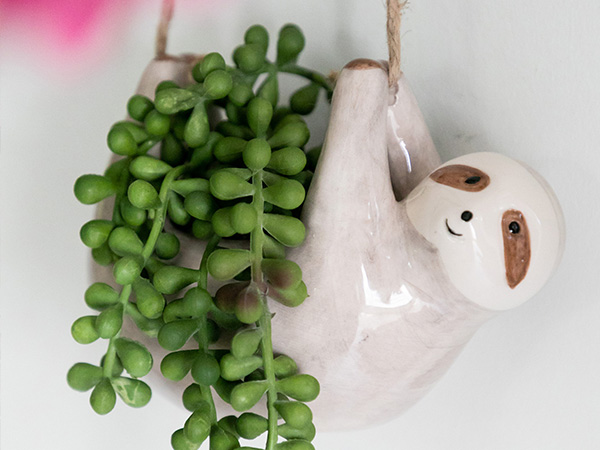 Hanging Sloth Planter